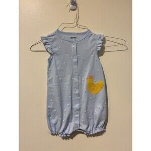 NWT Carter's Child of Mine Blue Chicken Romper - 24M